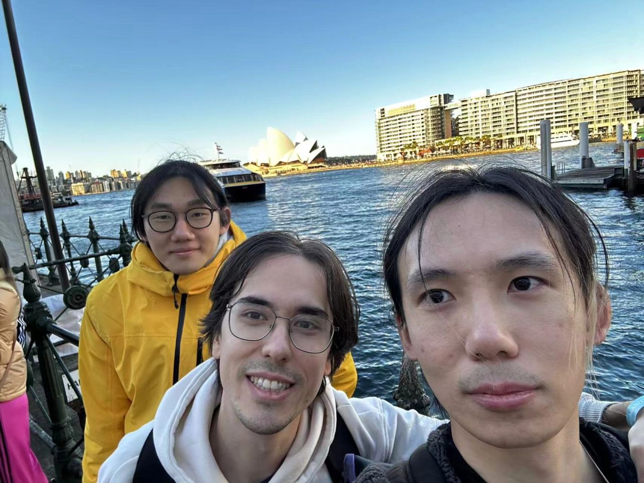 Sergi Masip with colleagues in front of the Sydney Opera.